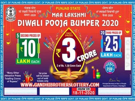 maa lakshmi diwali pooja bumper 2020|Punjab State Maa Lakshmi Diwali Pooja Bumper 2020 lottery.